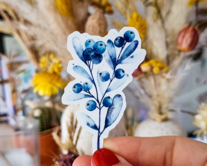 Sticker baies bleues – Image 3