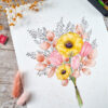 Bouquet aux anémones jaunes – Image 3