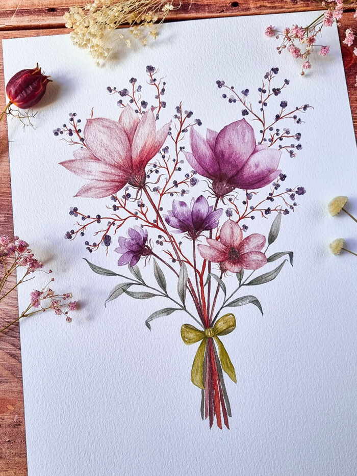 Bouquet violet