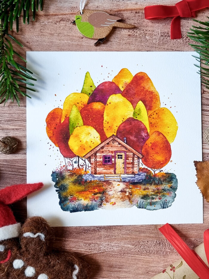 Cabane d'automne (Fine Art)