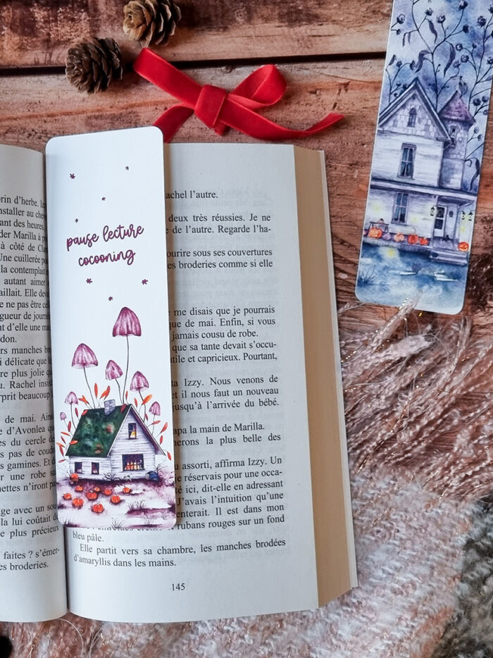 Marque-pages maisons d'automne – Image 3