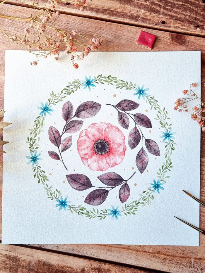Cercle anémone rose – Image 3