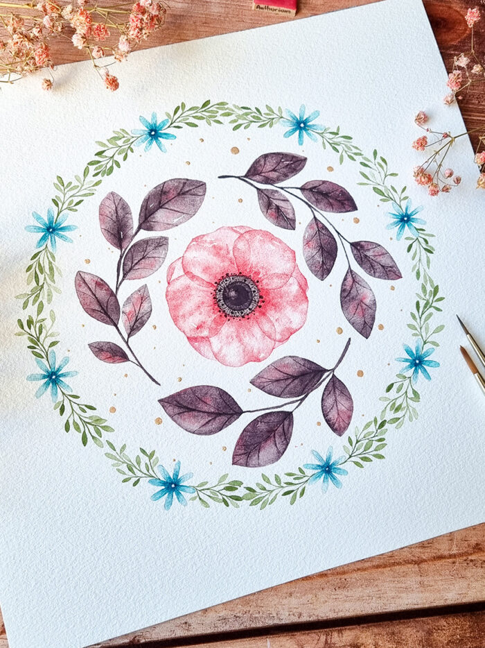 Cercle anémone rose – Image 2