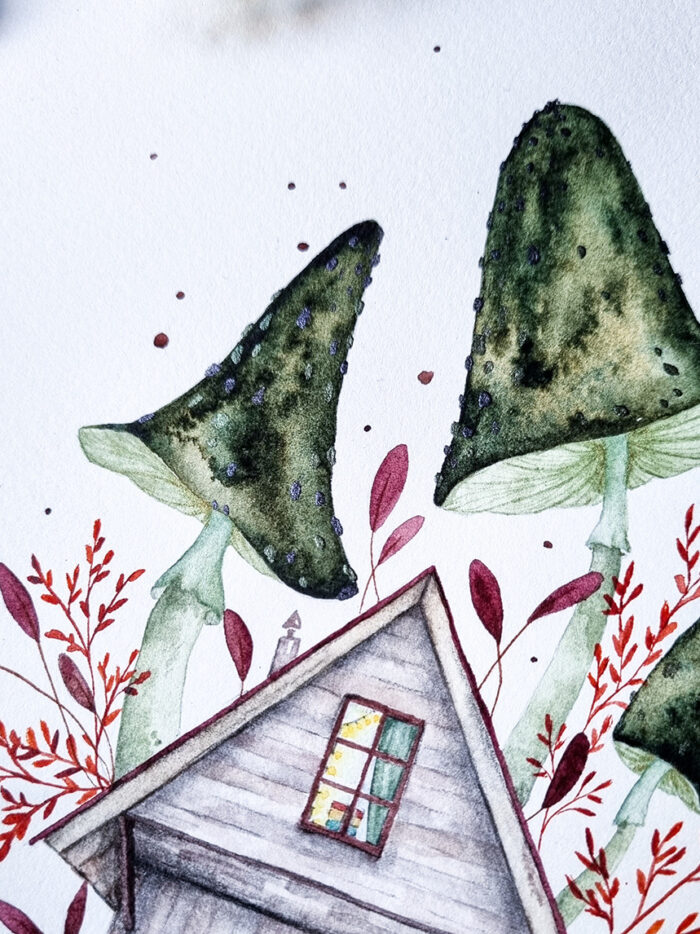 Illustration Maison aux champignons – Image 2